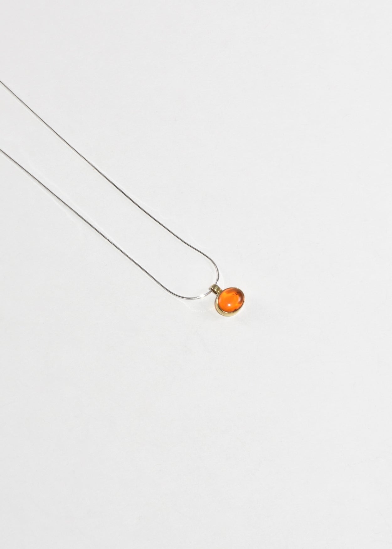 Amber Pendant Necklace
