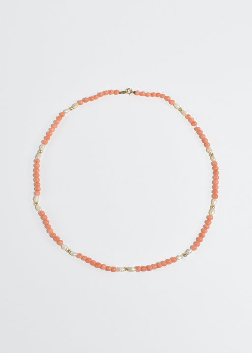 Coral Pearl Necklace
