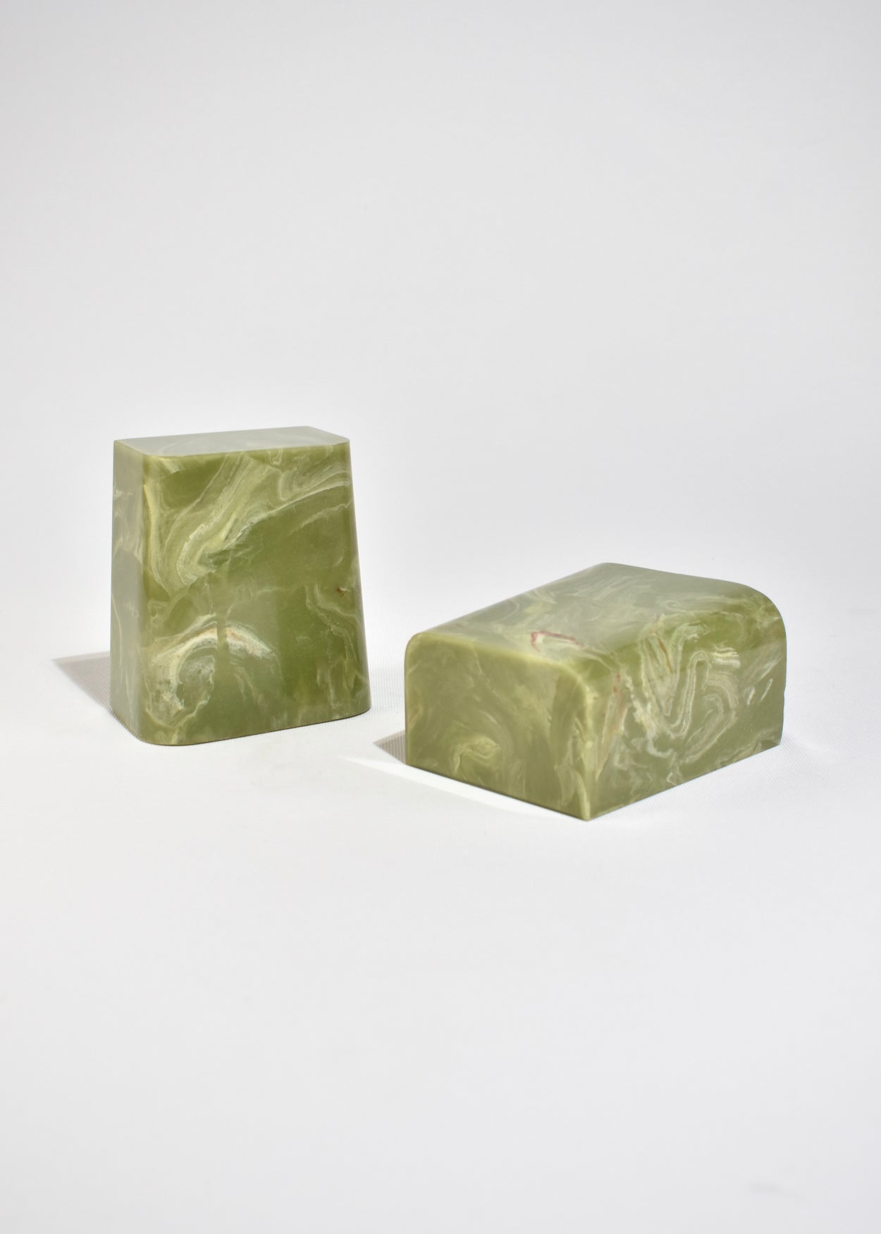 Green Resin Bookends