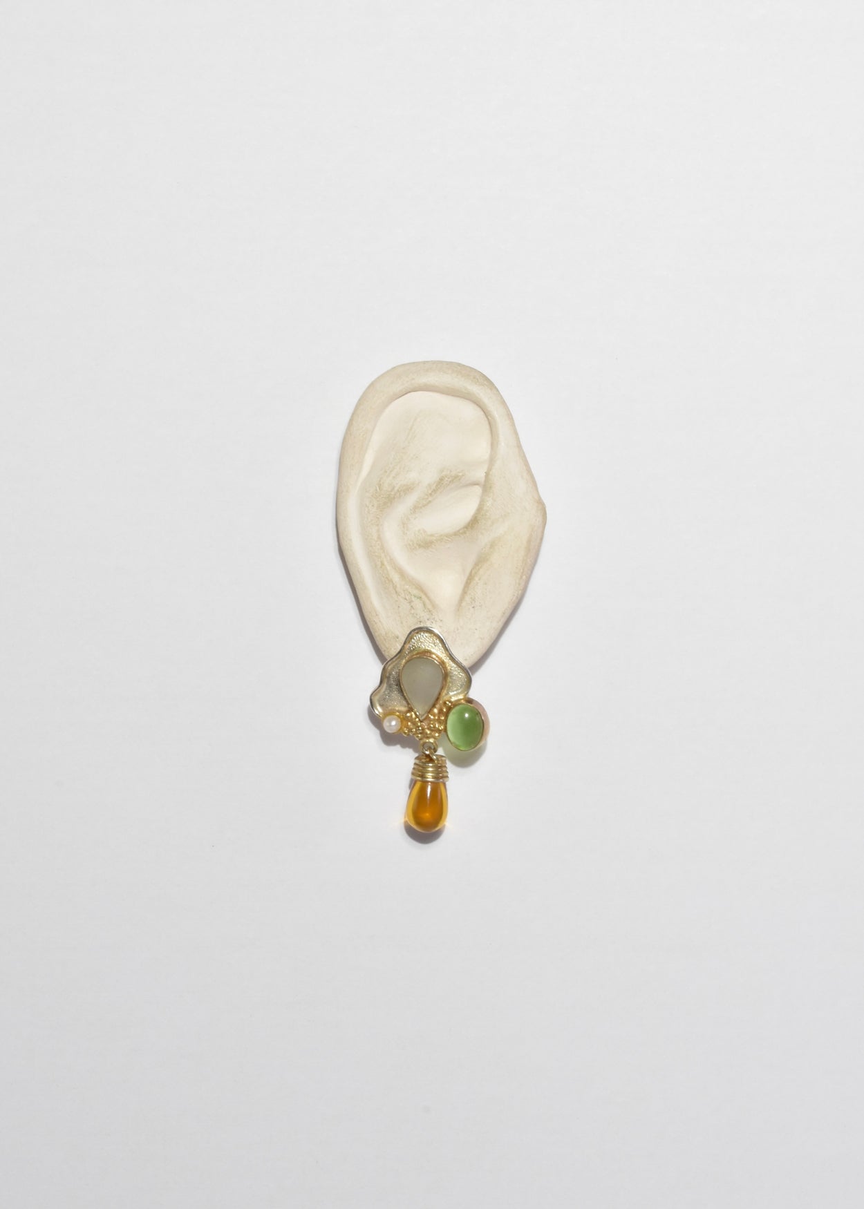 Modernist Multi Stone Earrings