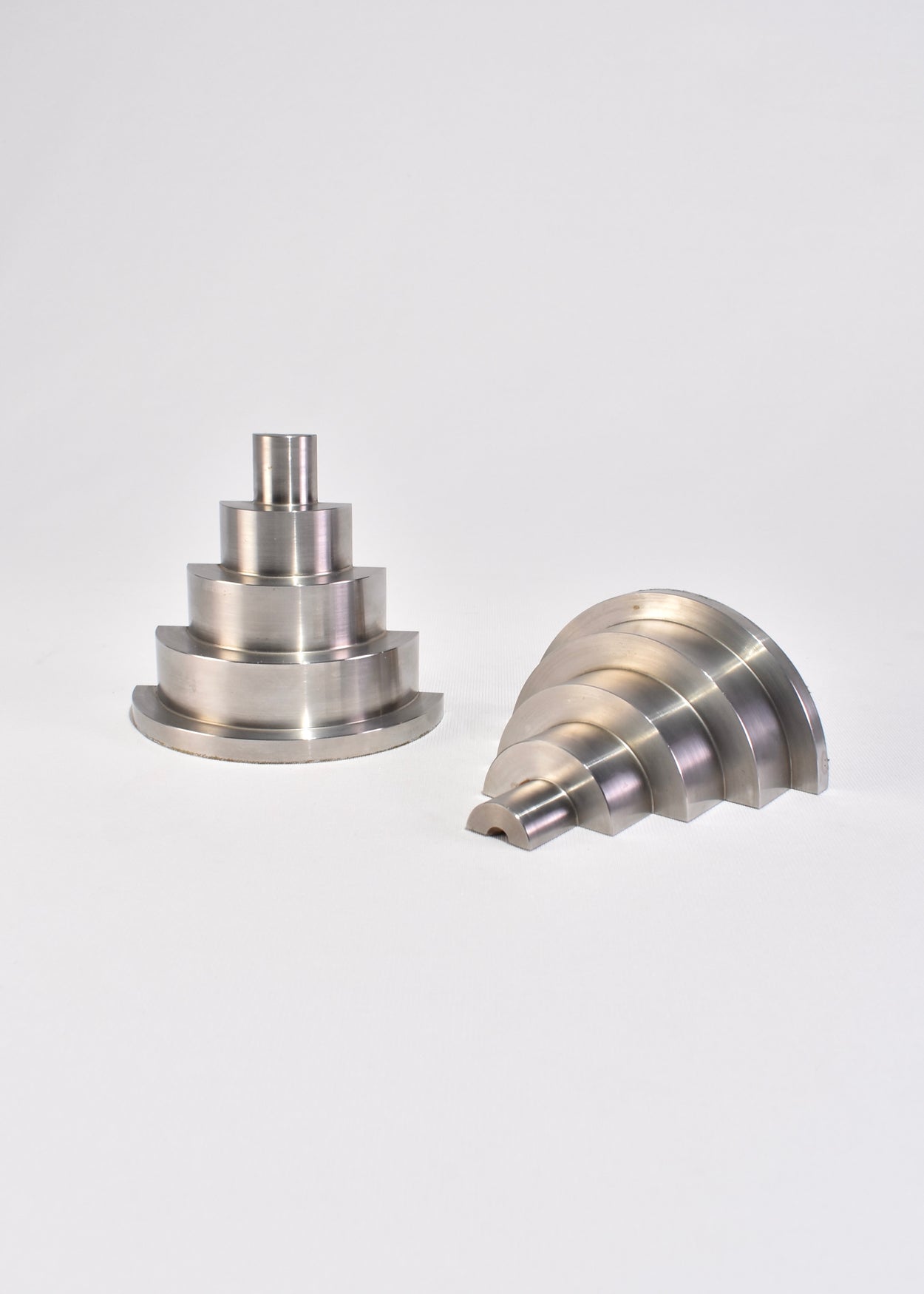 Stepped Steel Bookends