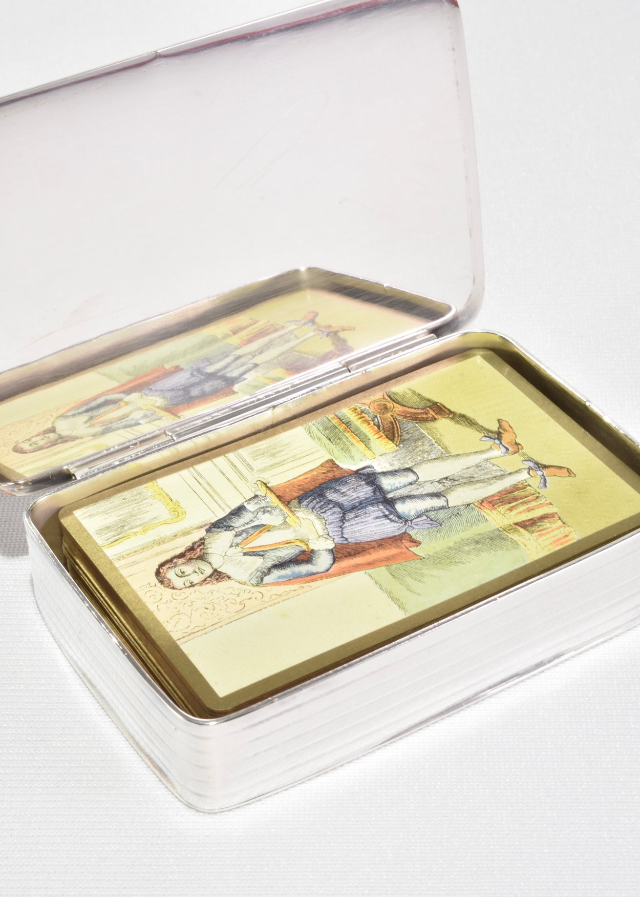 Silver Playing Card Case