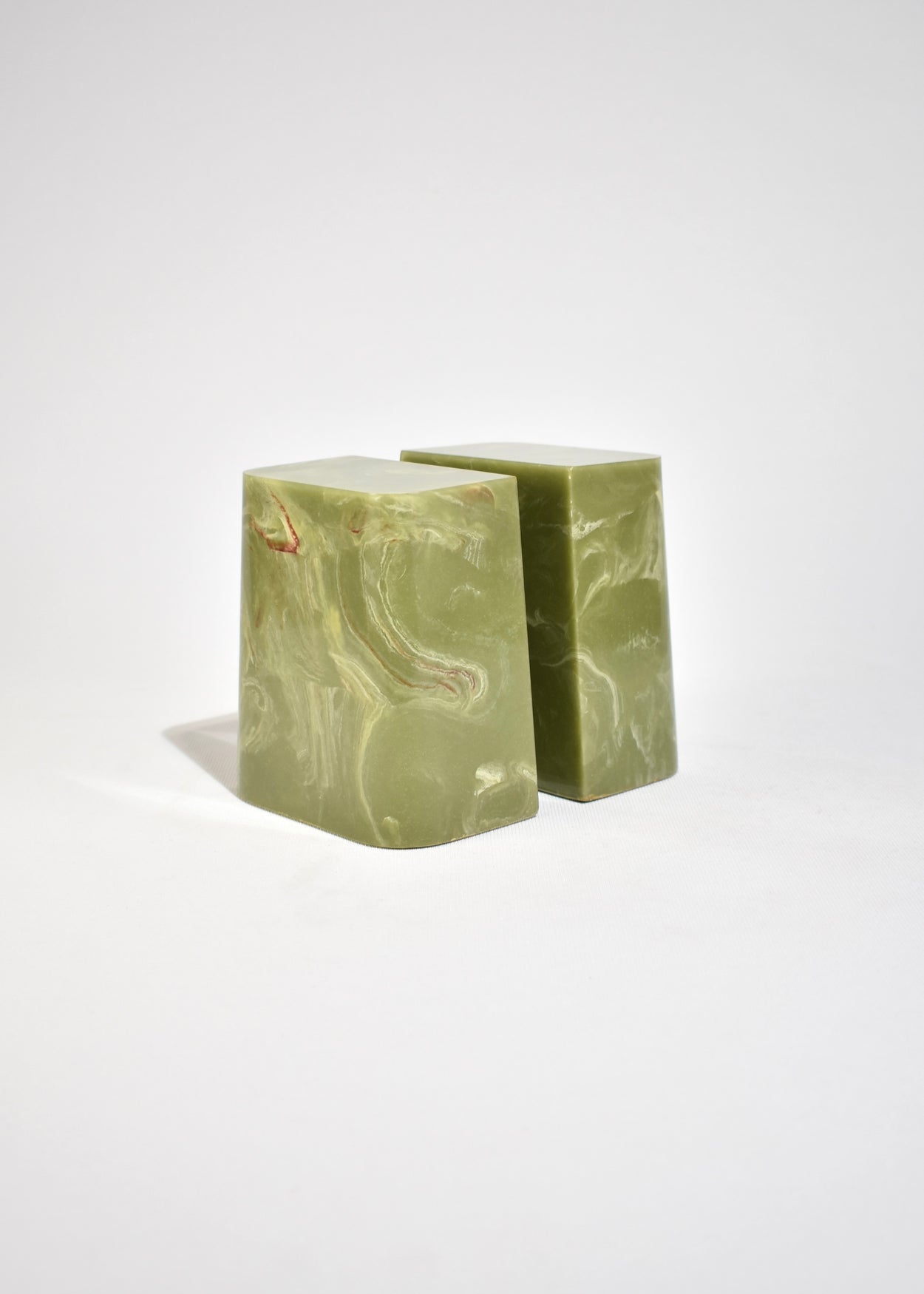 Green Resin Bookends