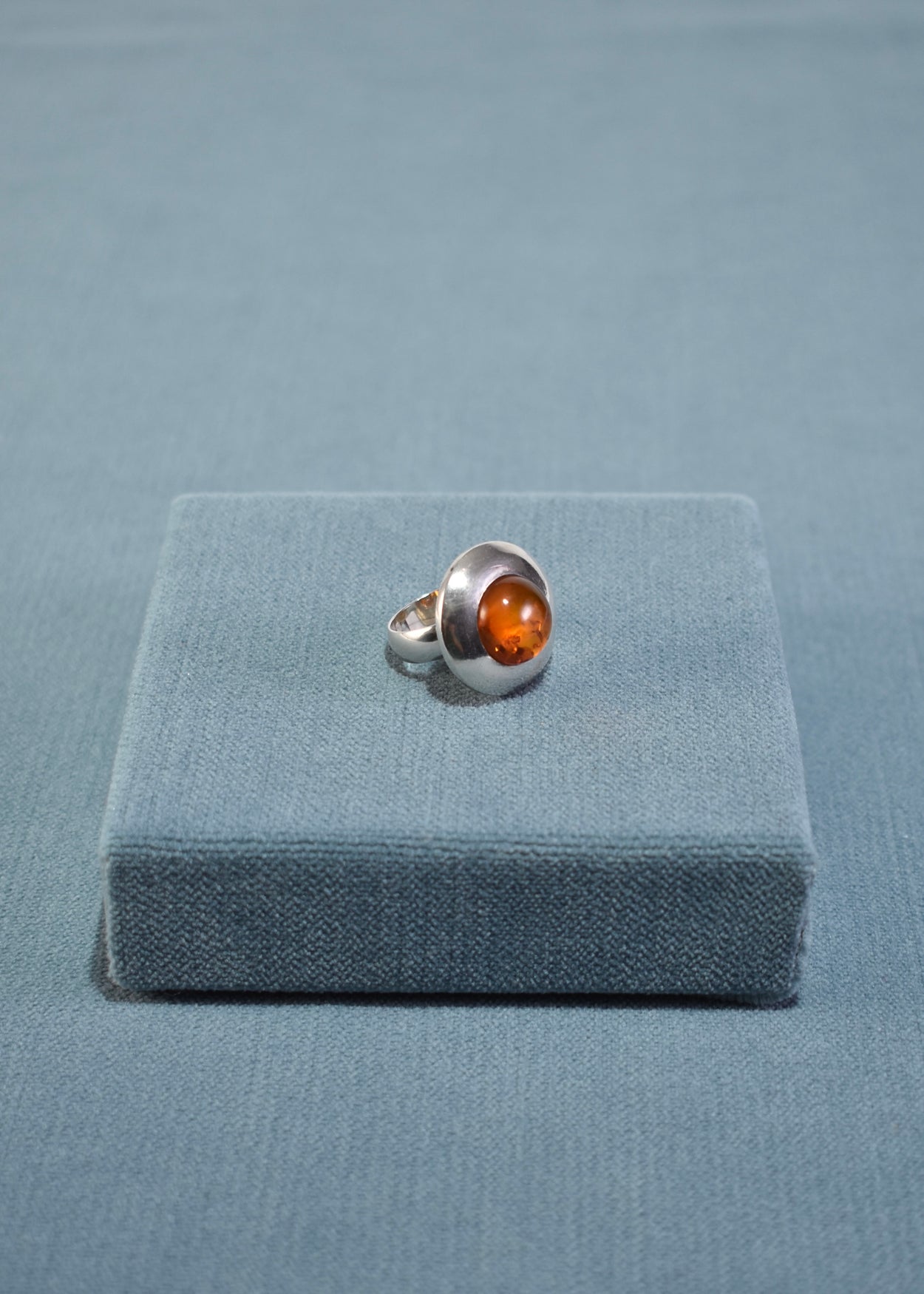 Amber Disc Ring