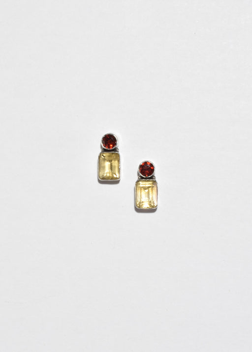 Ruby Citrine Earrings