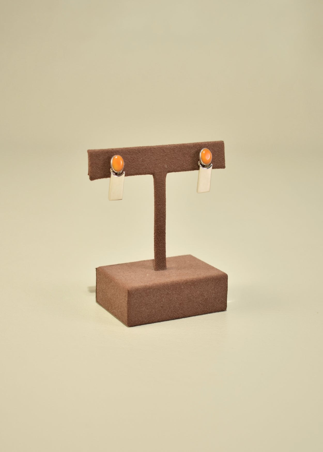Sterling Coral Earrings