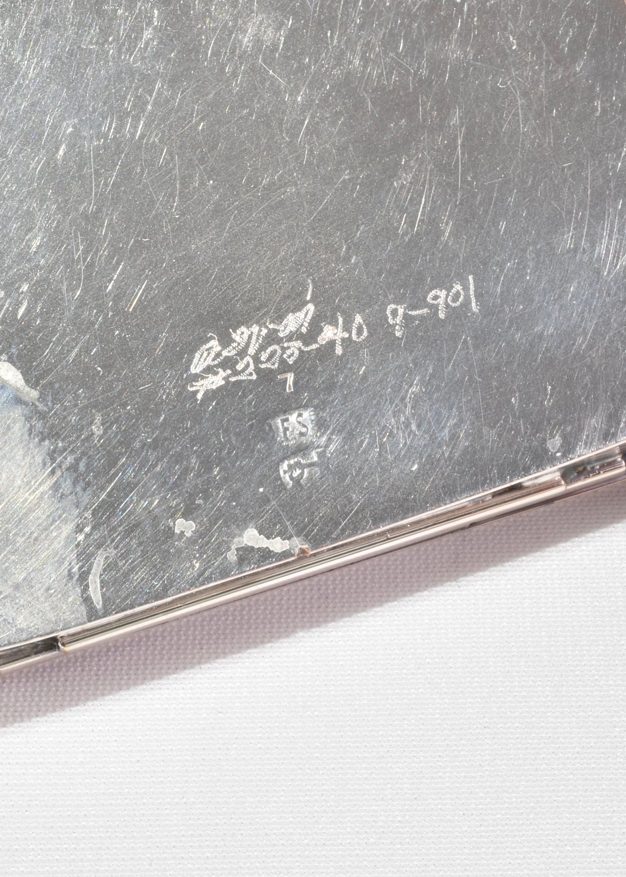 Silver Playing Card Case
