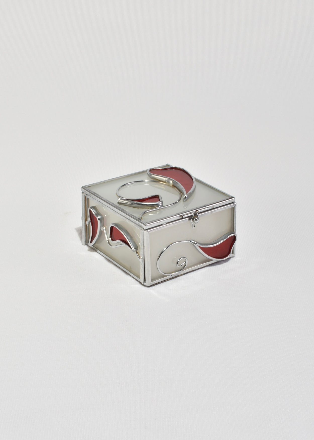 Frosted Glass Jewelry Box