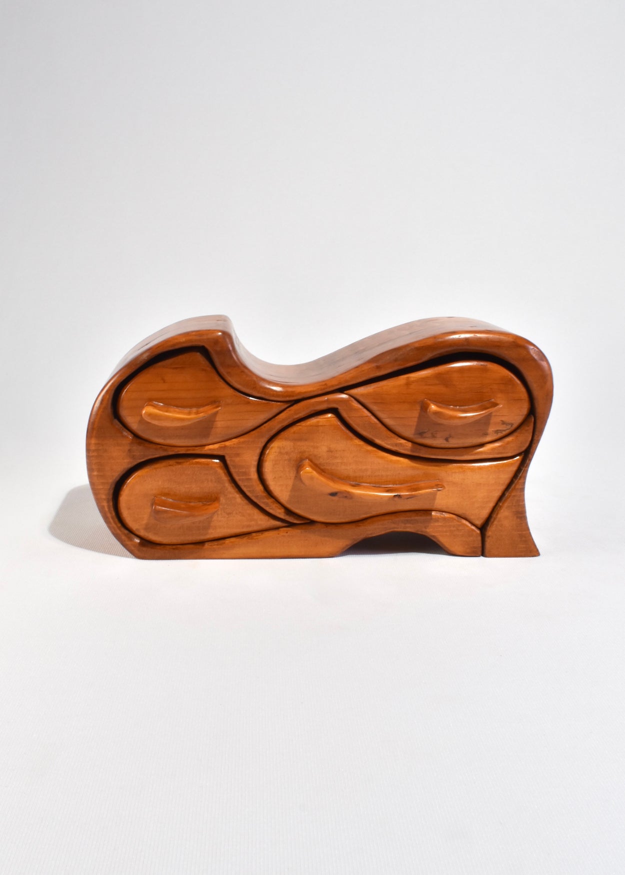 Carved Wooden Jewelry Box
