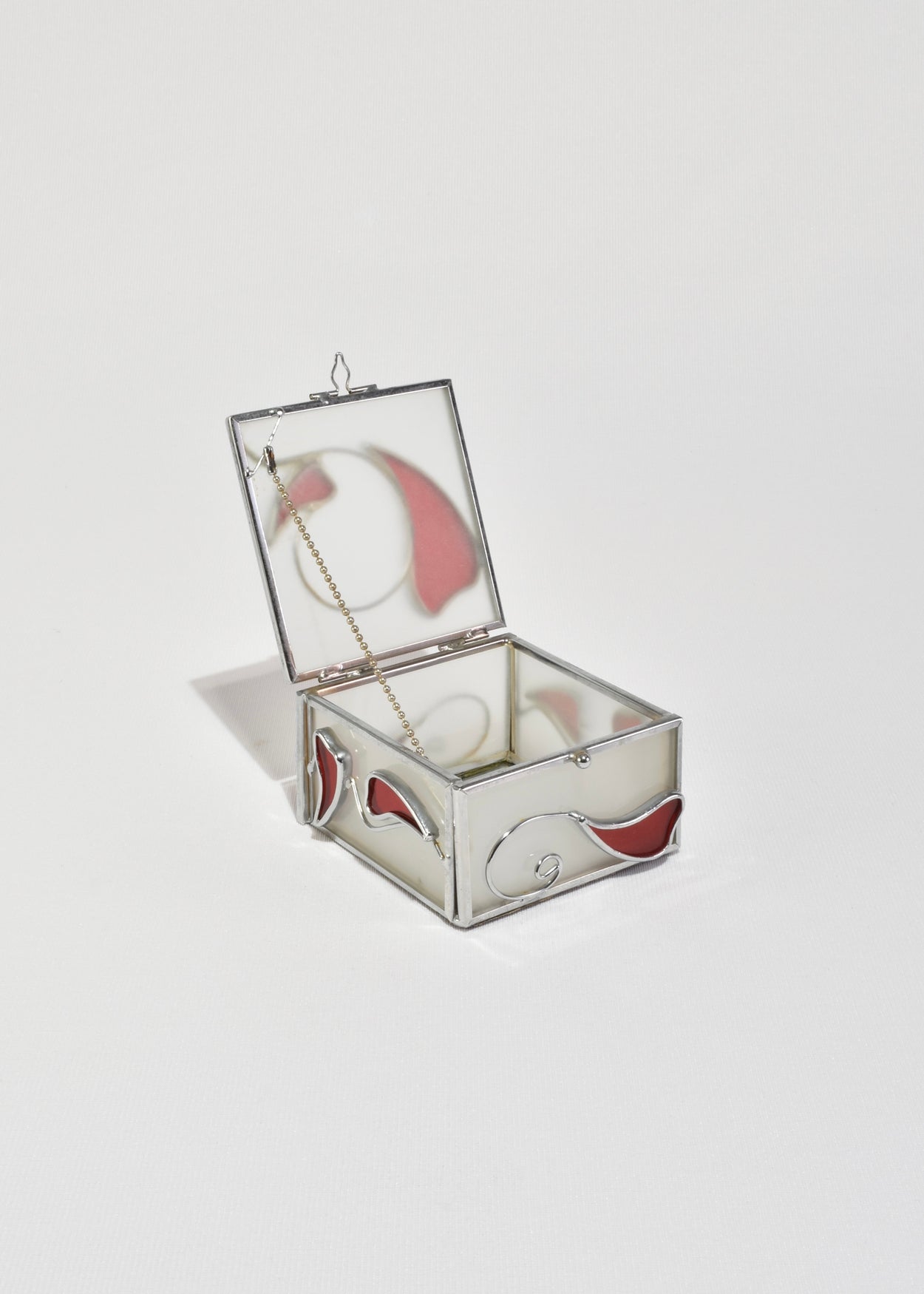 Frosted Glass Jewelry Box