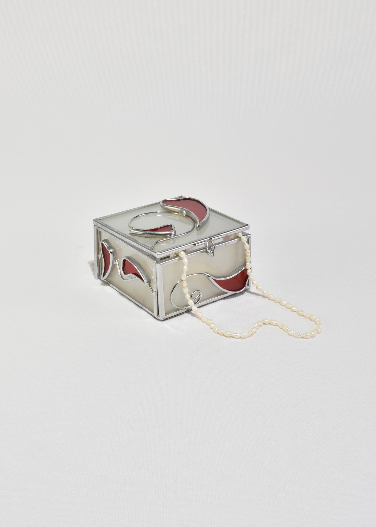 Frosted Glass Jewelry Box