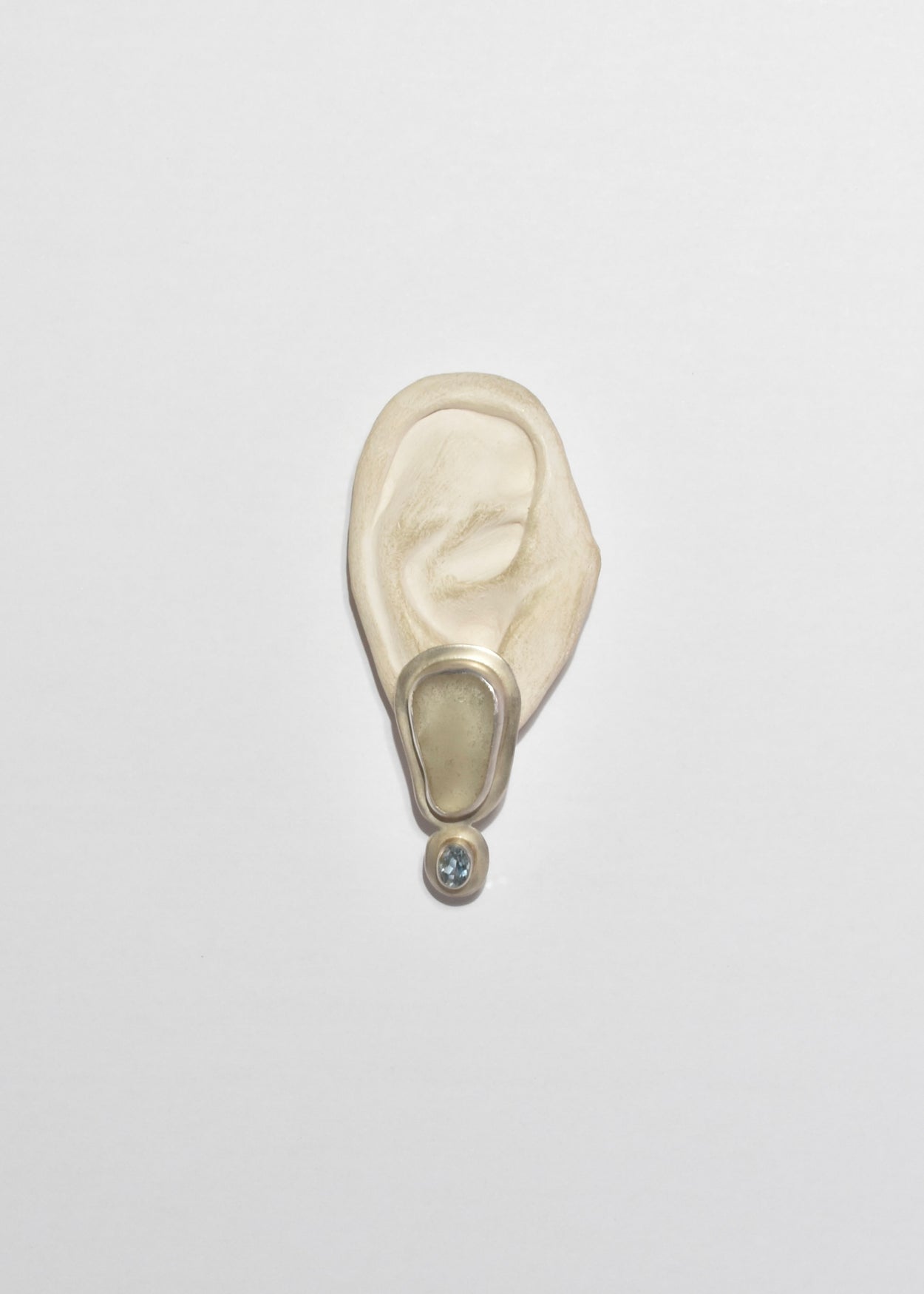 Sea Glass Topaz Earrings