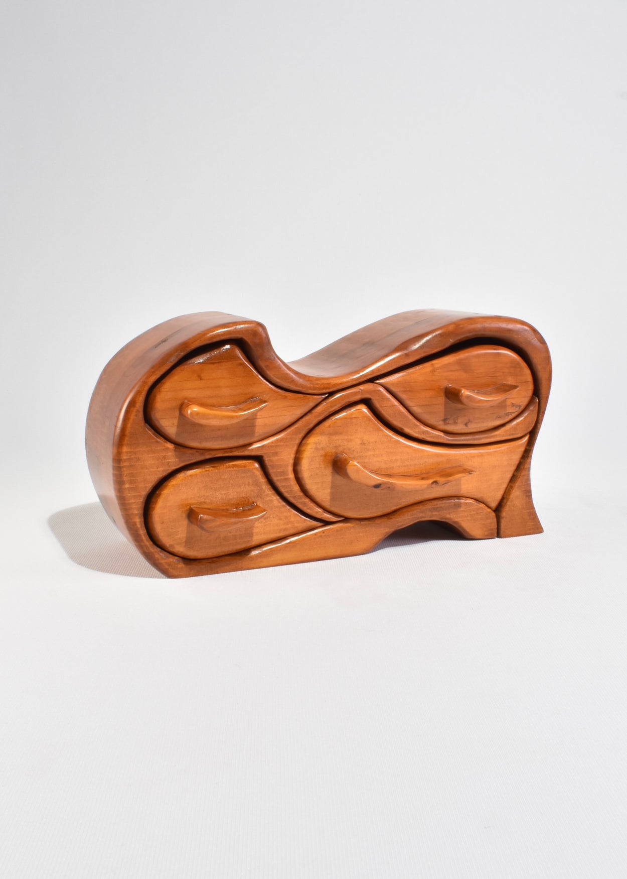 Carved Wooden Jewelry Box