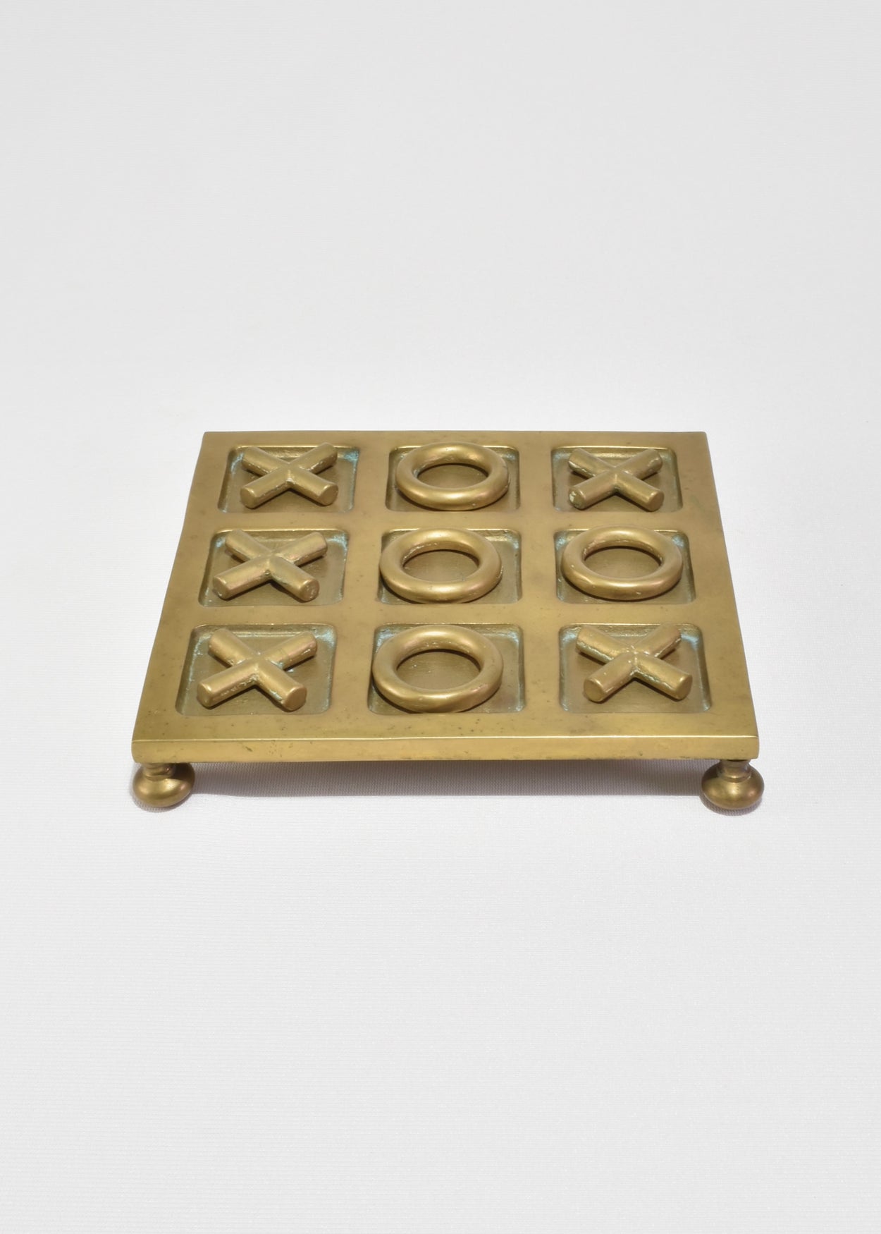 Brass Tic-Tac-Toe Set