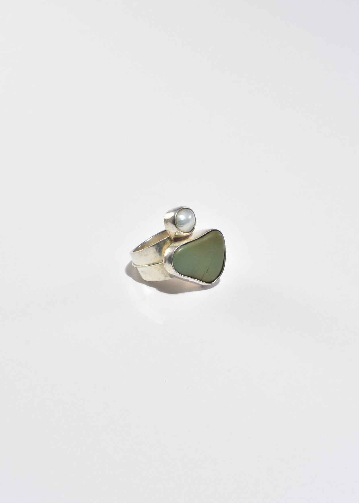 Pearl Pebble Ring