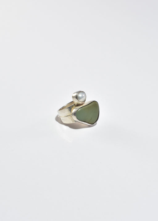 Pearl Pebble Ring