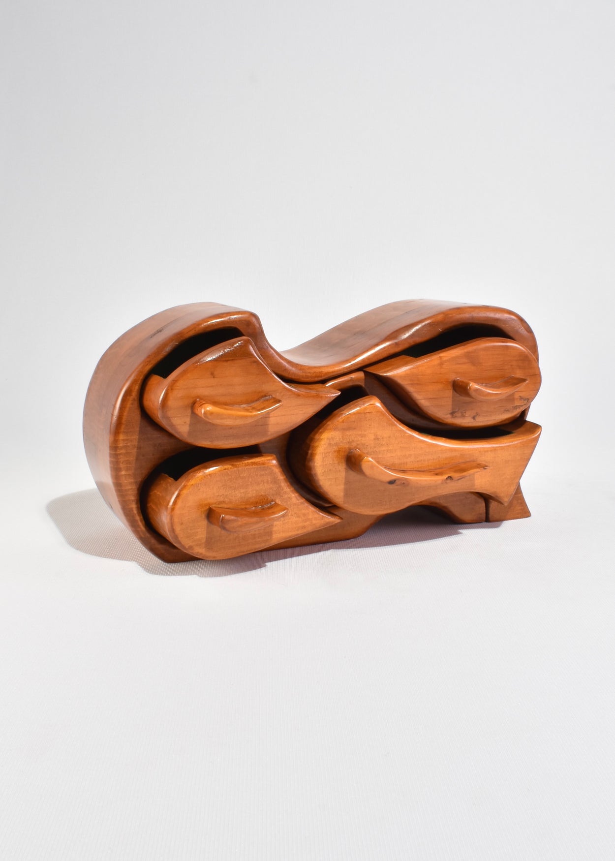 Carved Wooden Jewelry Box