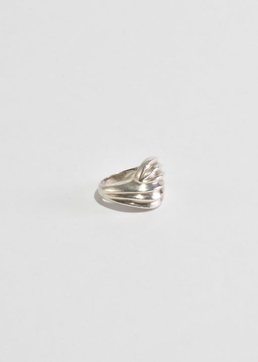 Sterling Ribbed Ring