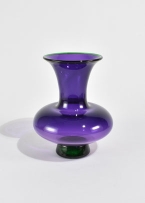 Violet Blown Glass Vase