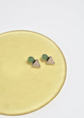 Jade Quartz Earrings