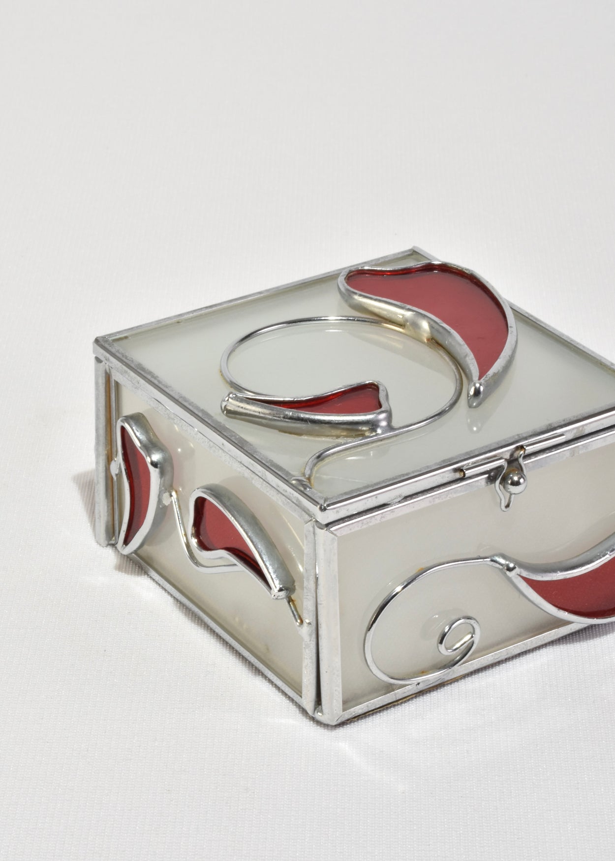 Frosted Glass Jewelry Box