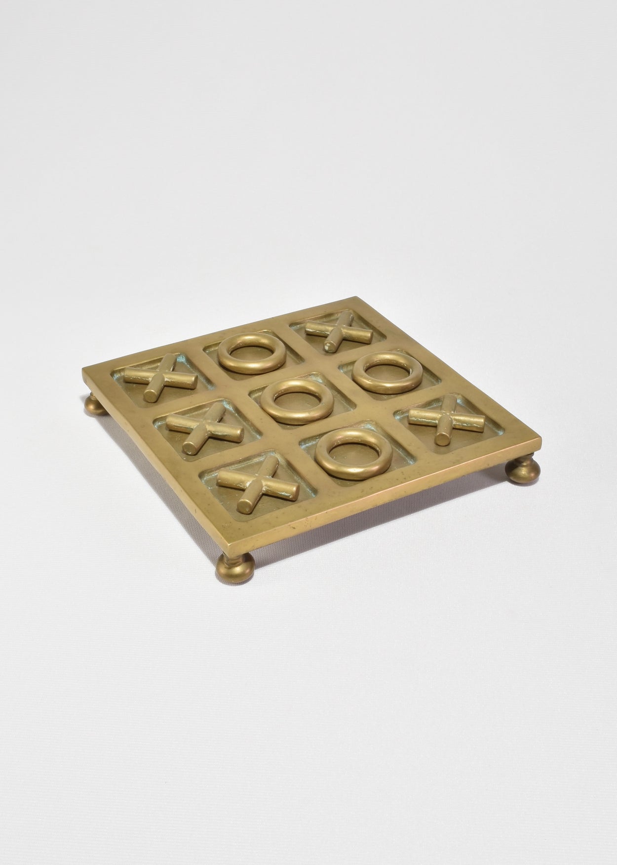 Brass Tic-Tac-Toe Set