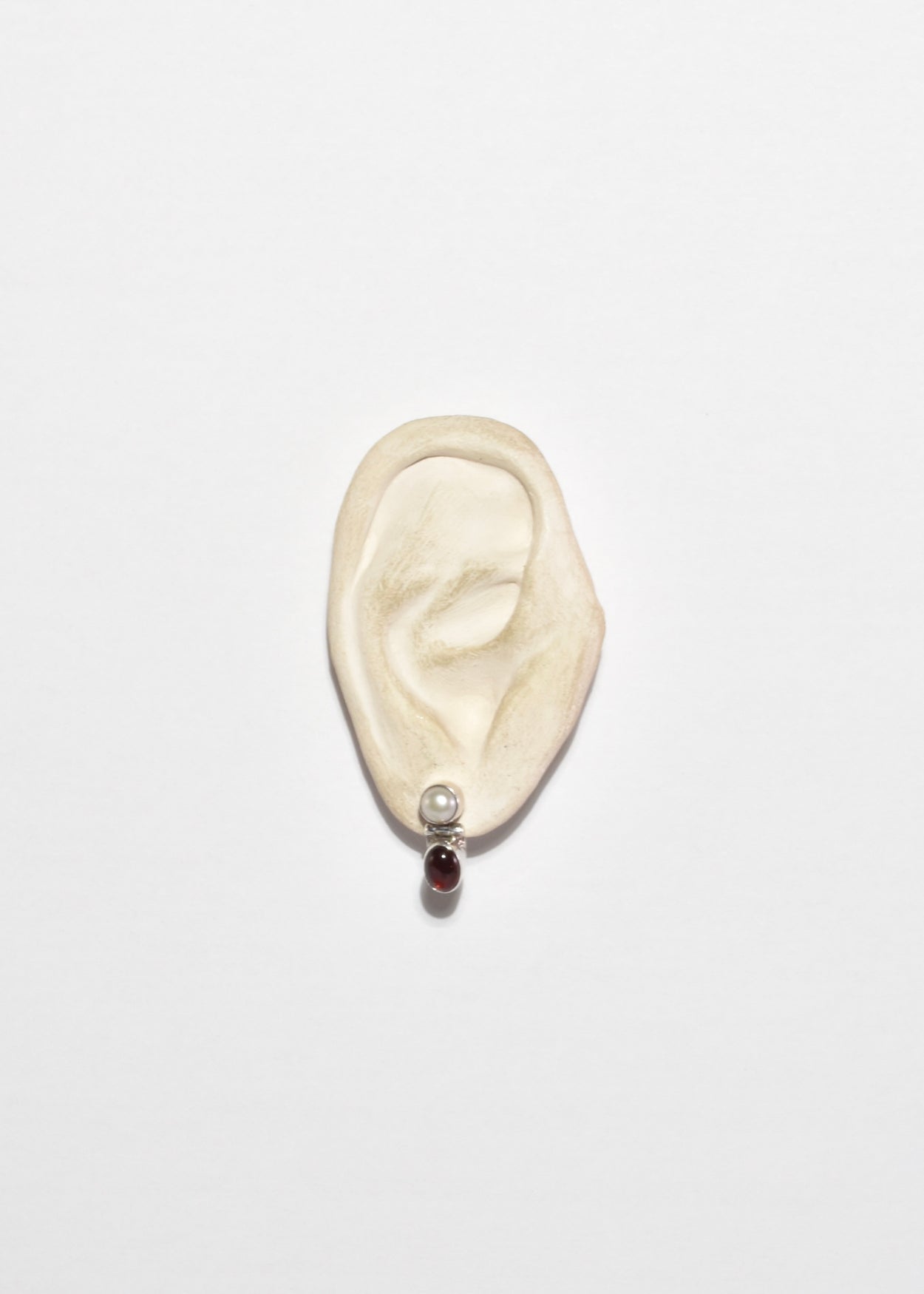 Pearl Garnet Earrings