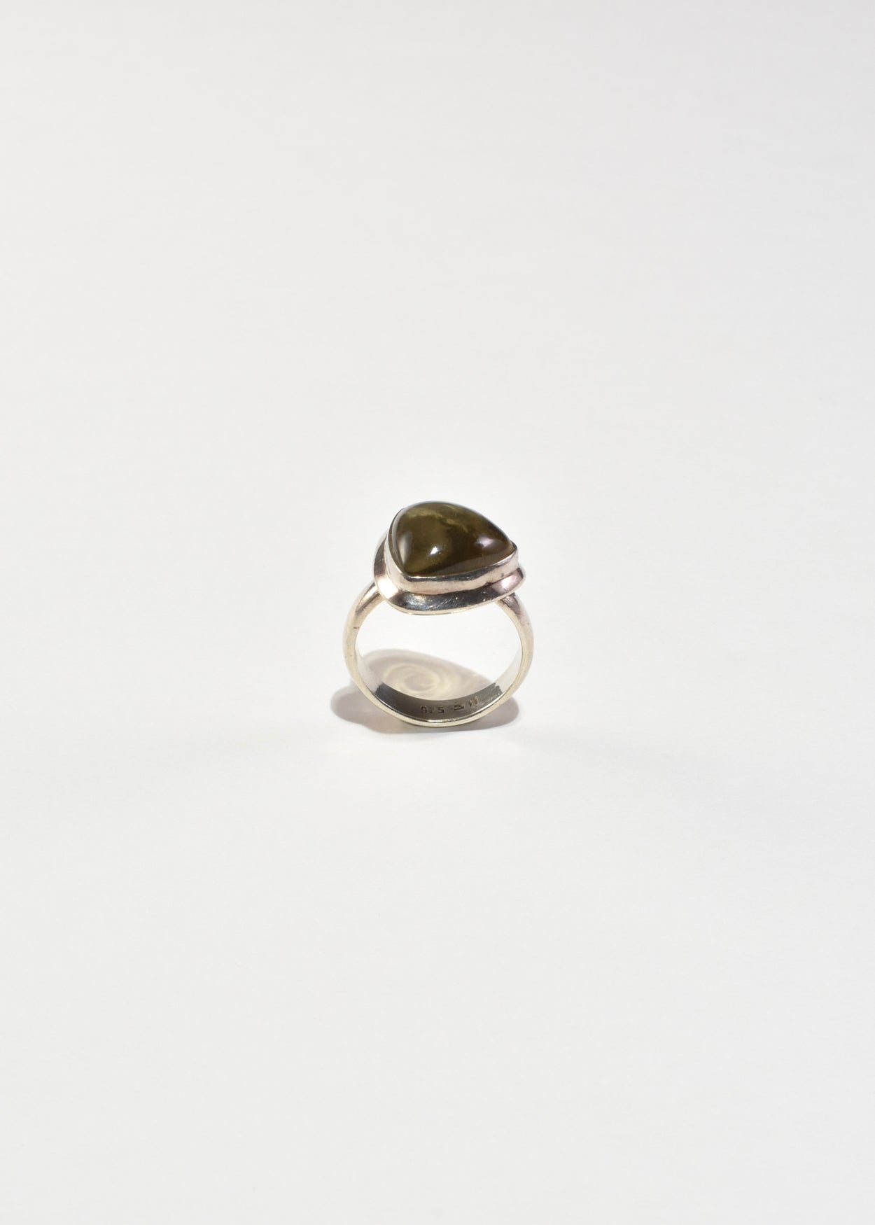 Citrine Triangle Ring