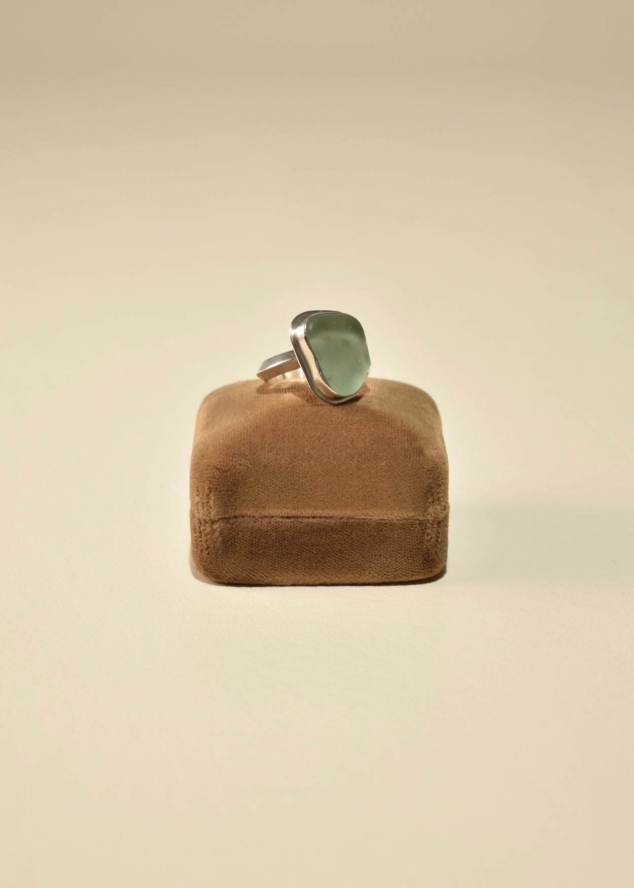 Organic Sea Glass Ring