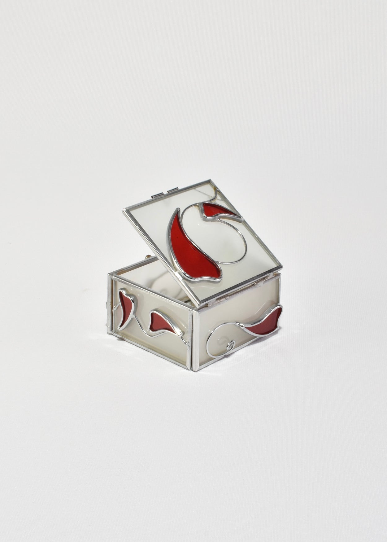 Frosted Glass Jewelry Box