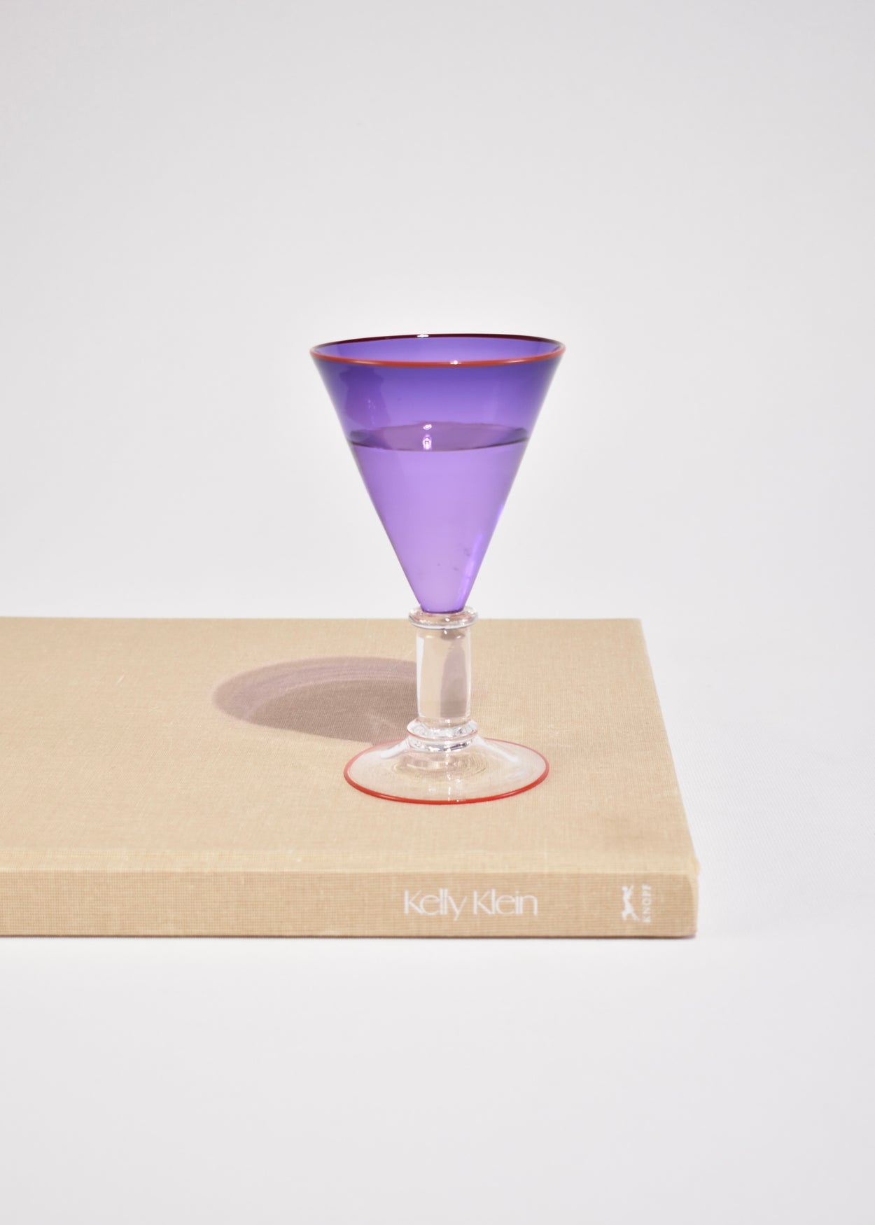Purple Stem Glass Set