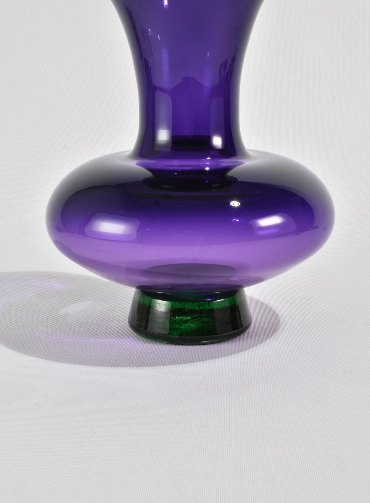 Violet Blown Glass Vase