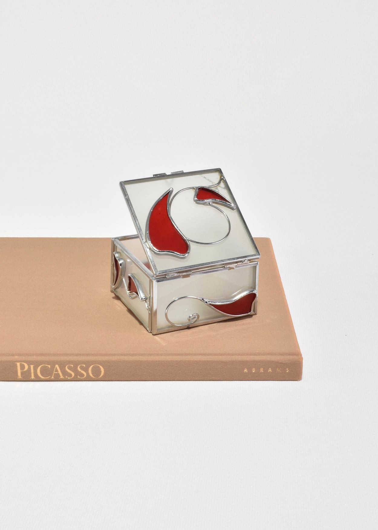 Frosted Glass Jewelry Box