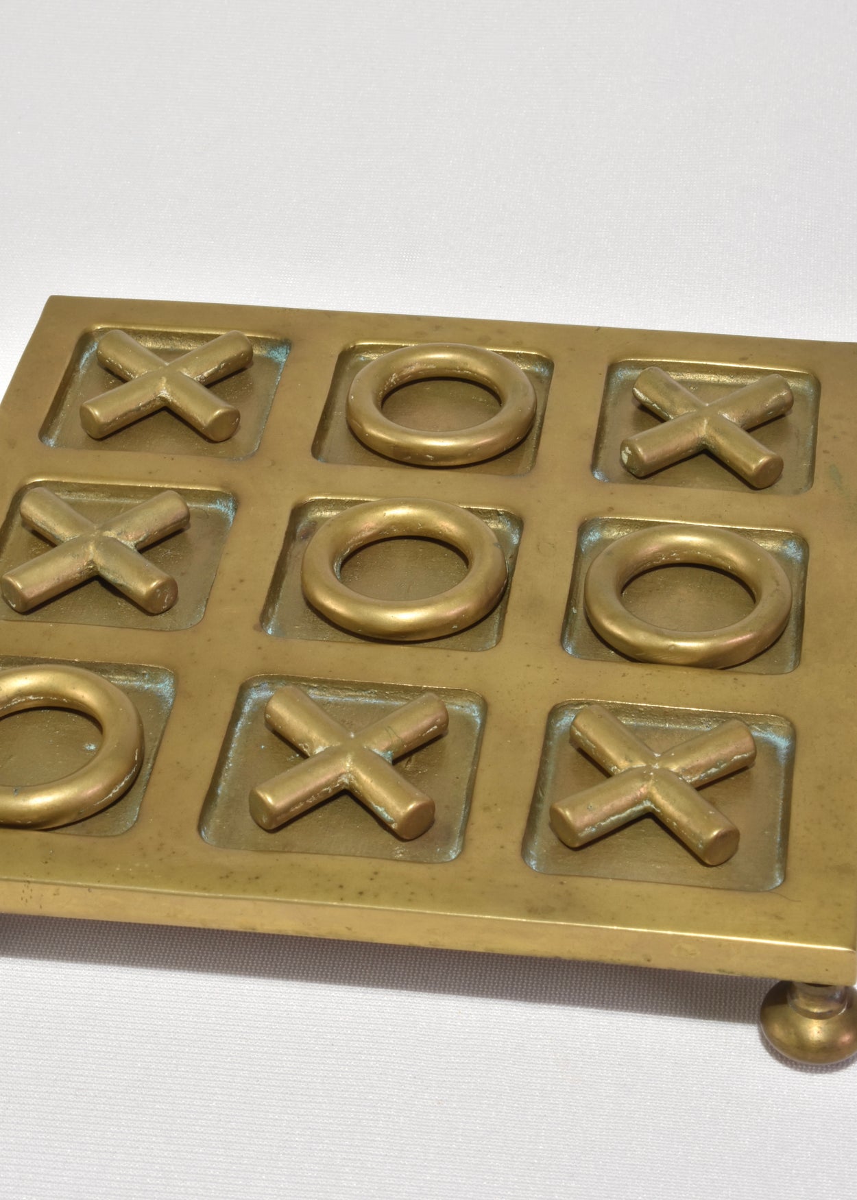 Brass Tic-Tac-Toe Set
