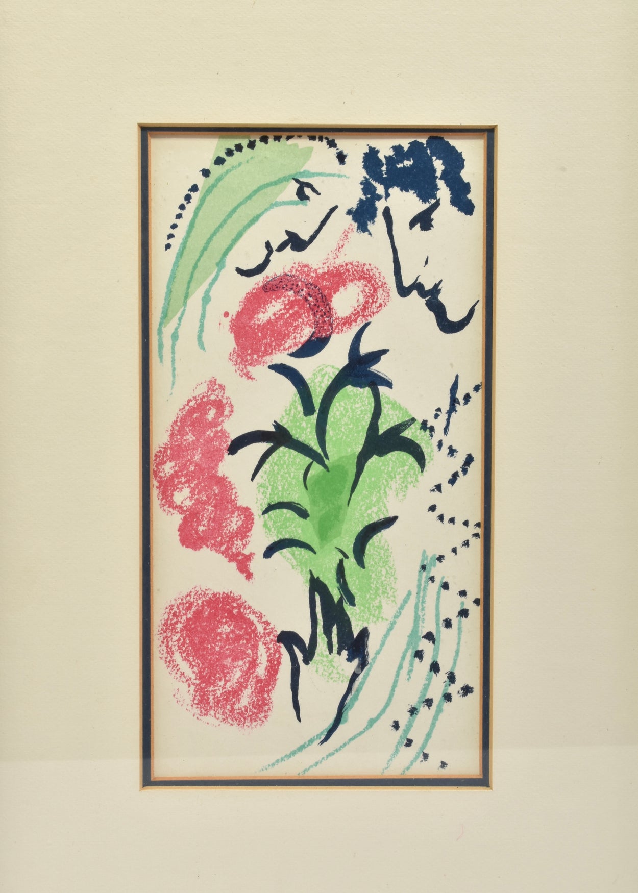 Marc Chagall "The Offering" Framed Lithograph