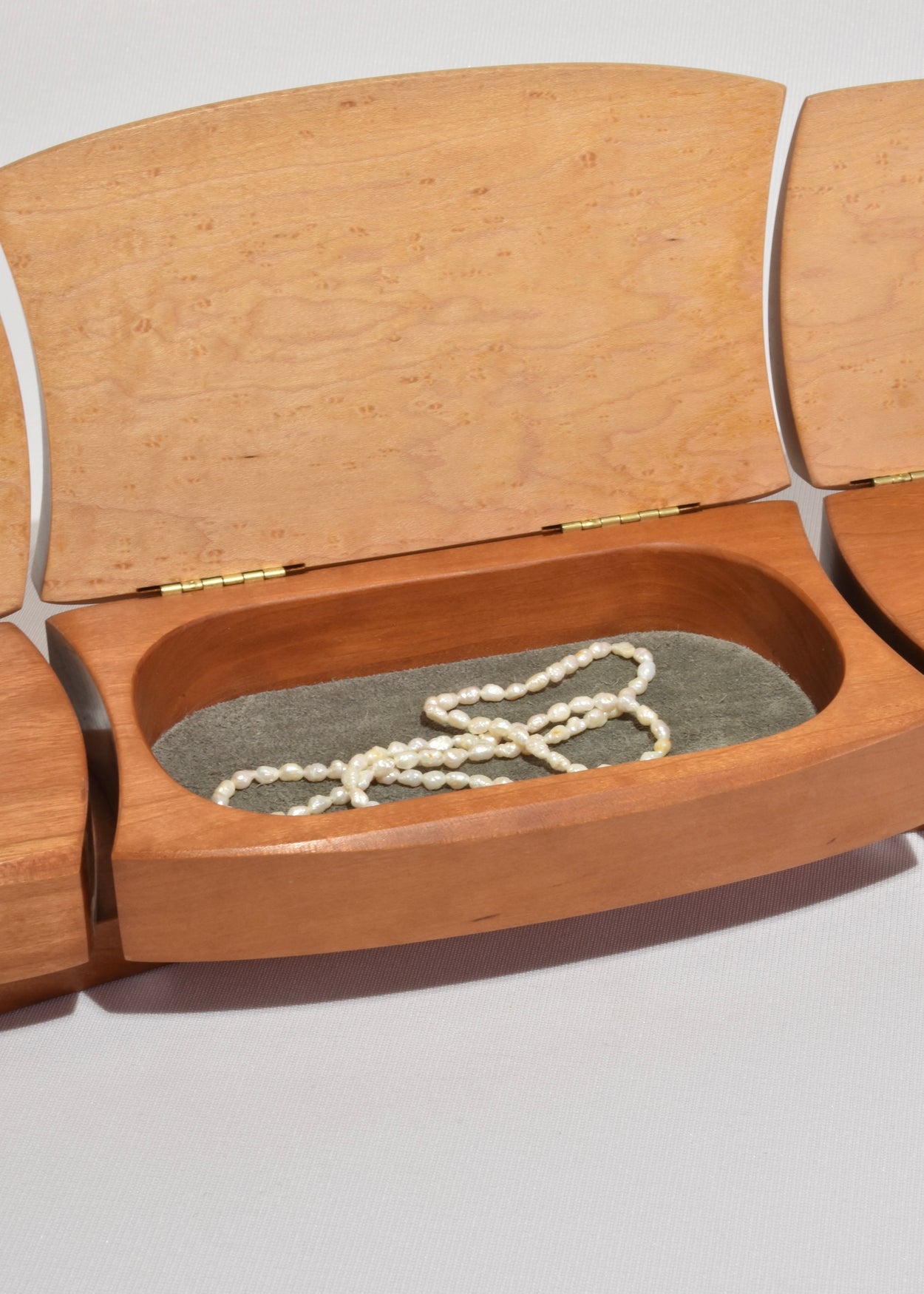 Elongated Wooden Jewelry Box