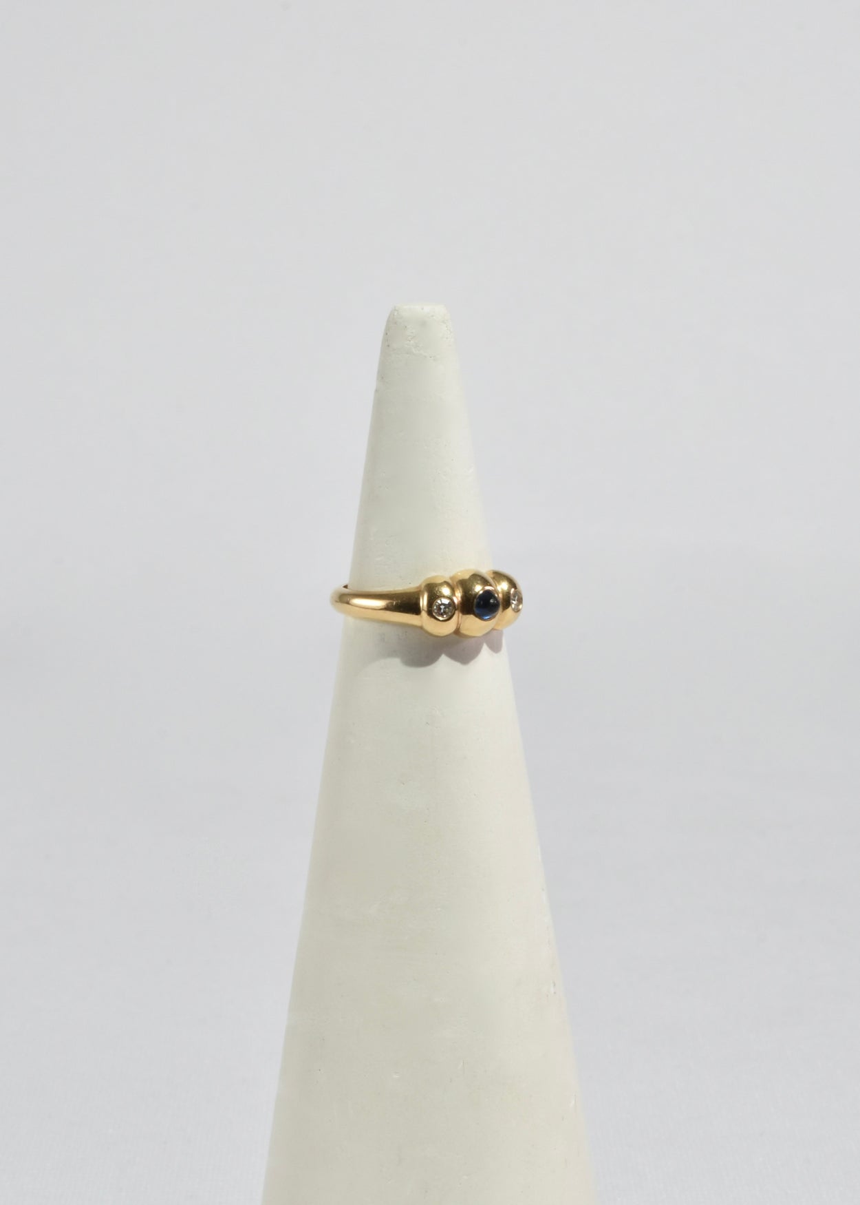 Gold Sapphire Diamond Ring