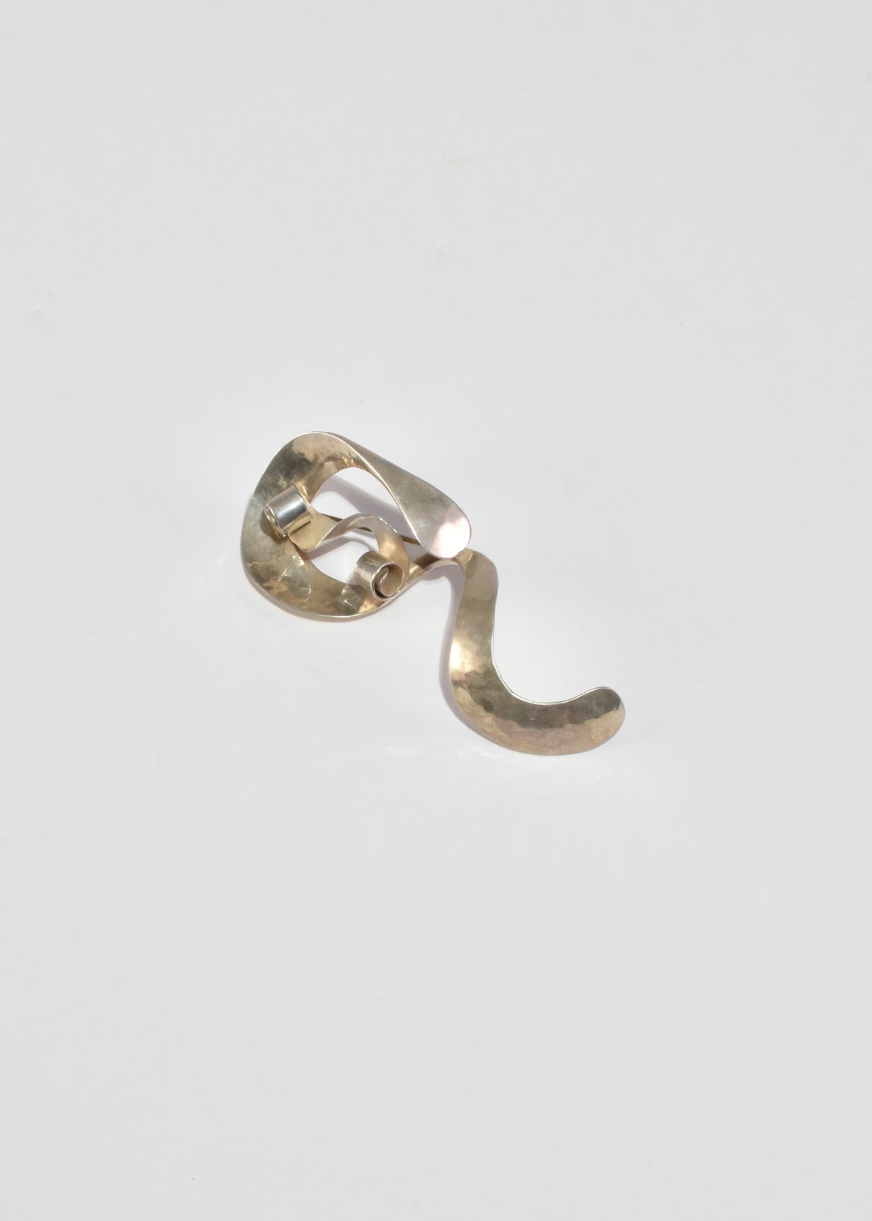 Abstract Curved Brooch