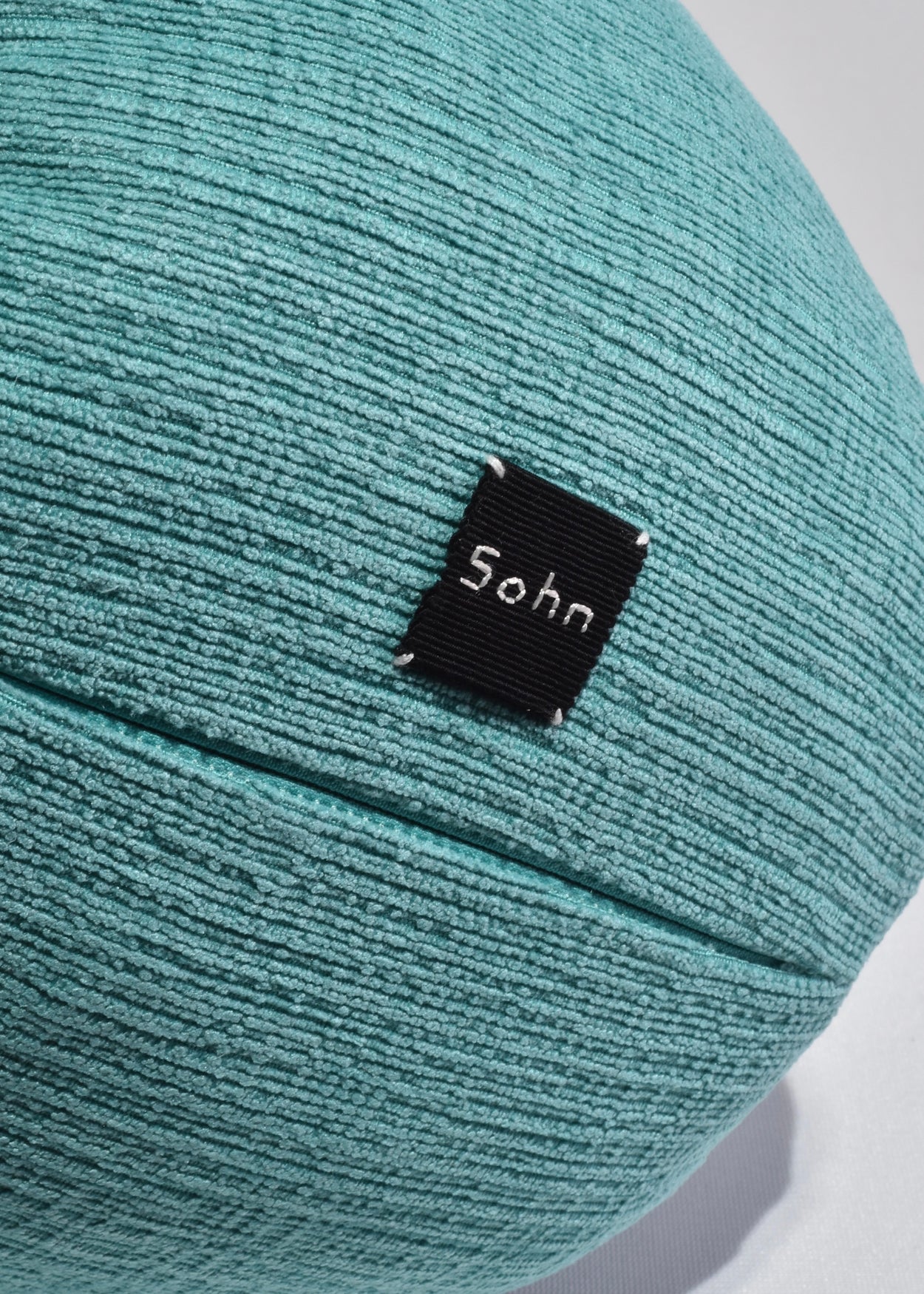 Foot Pillow in Teal Chenille