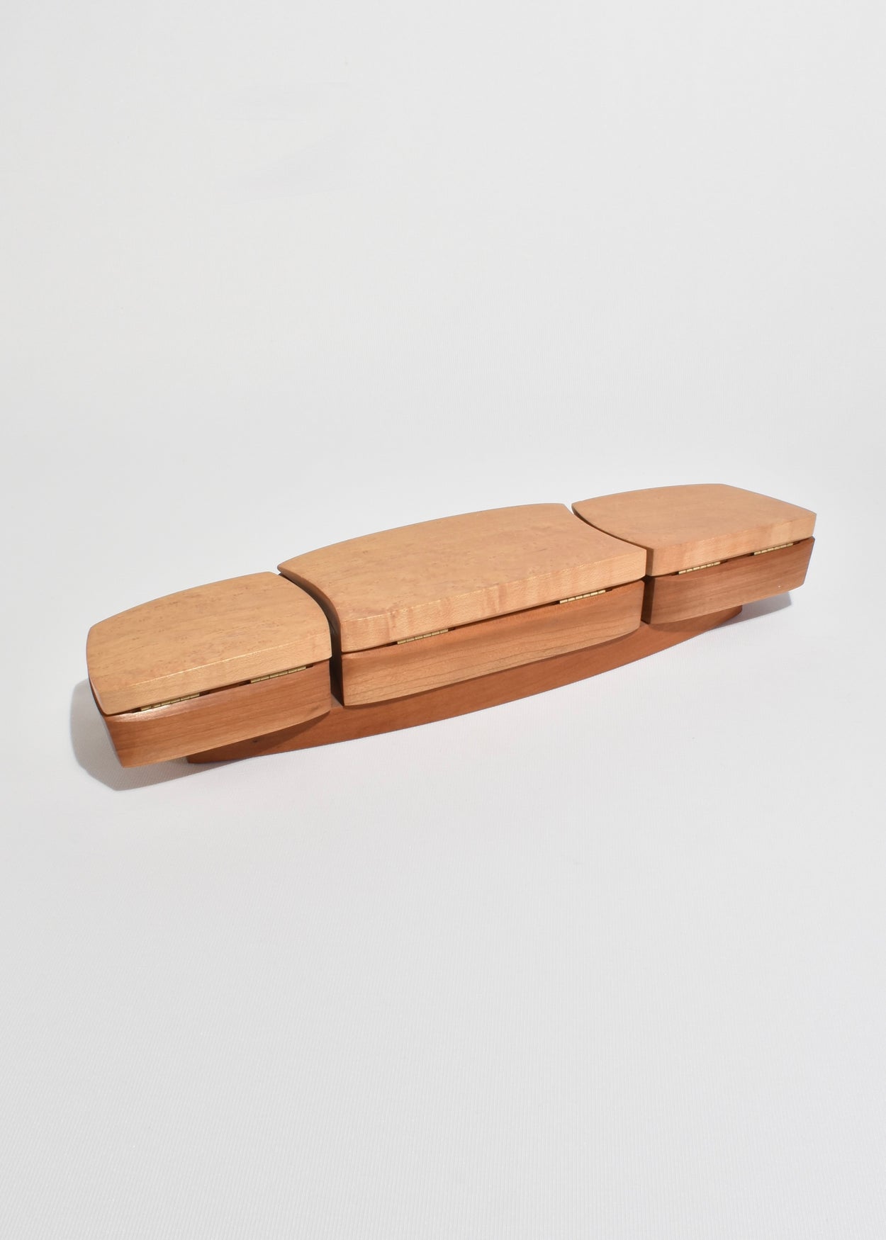 Elongated Wooden Jewelry Box