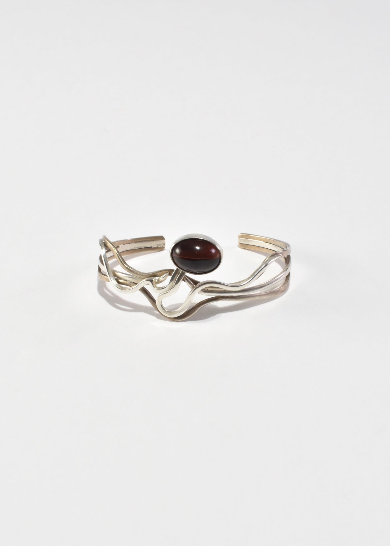 Abstract Cat's Eye Cuff Bracelet