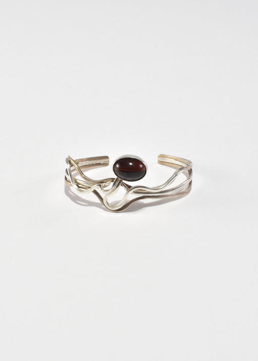 Abstract Cat's Eye Cuff Bracelet
