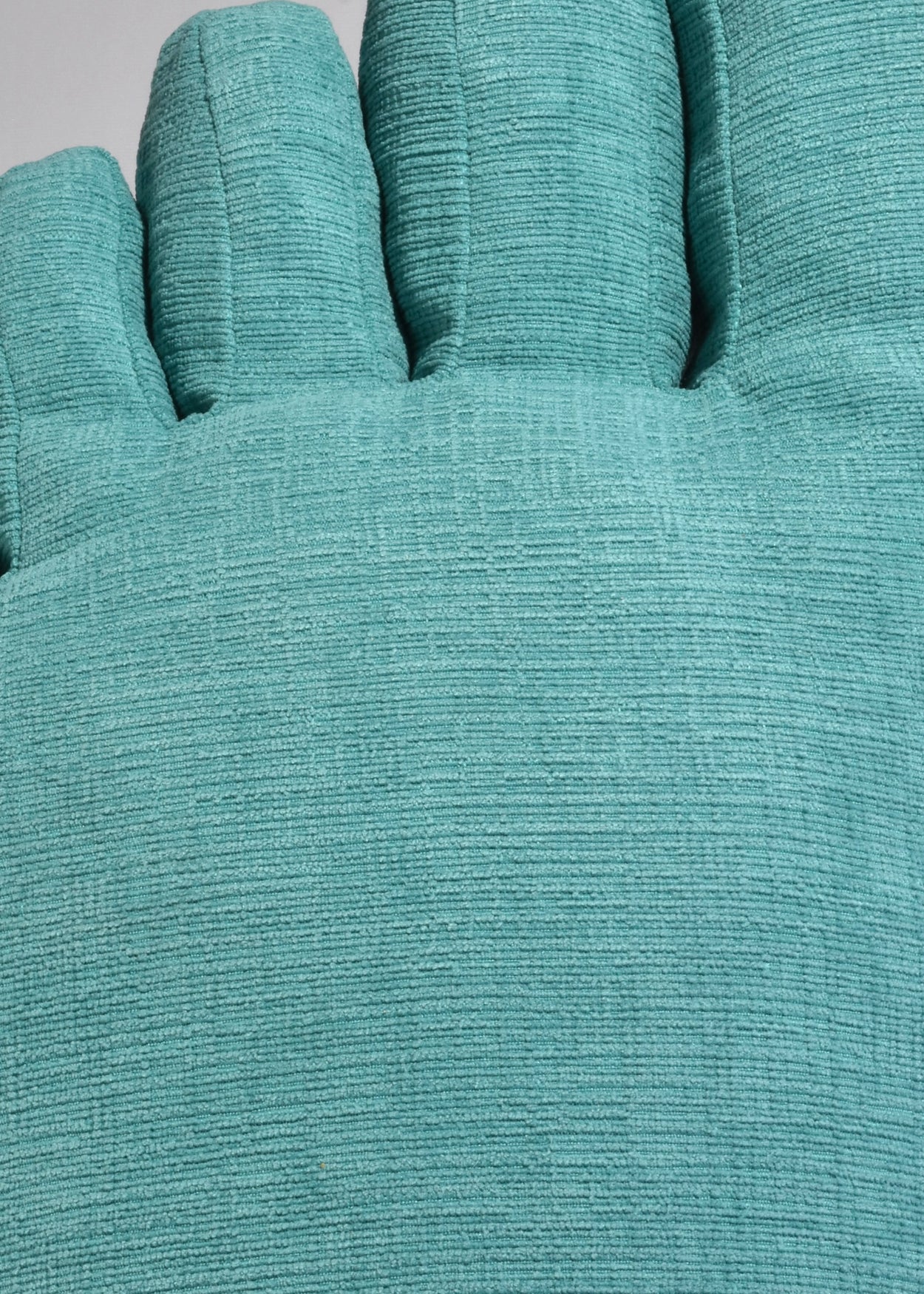 Foot Pillow in Teal Chenille