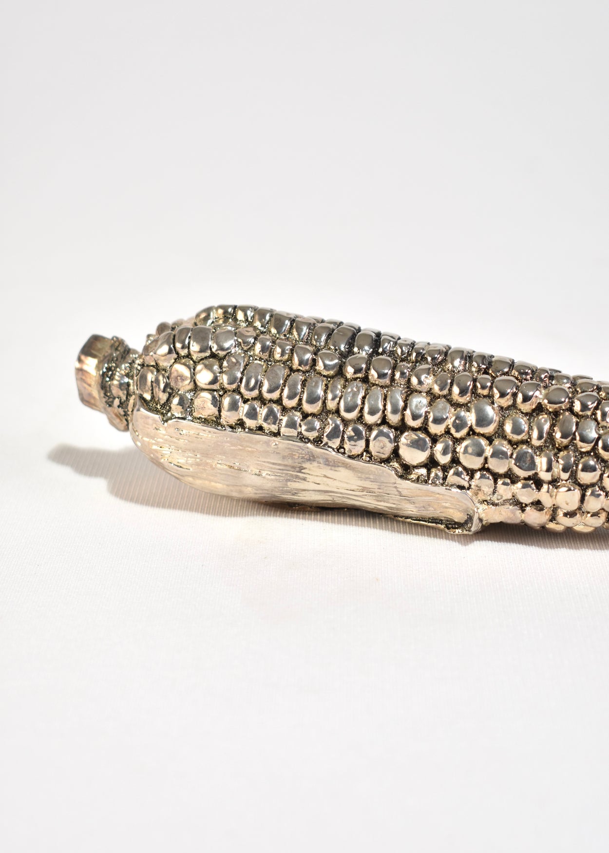 Silver Corn Sculpture