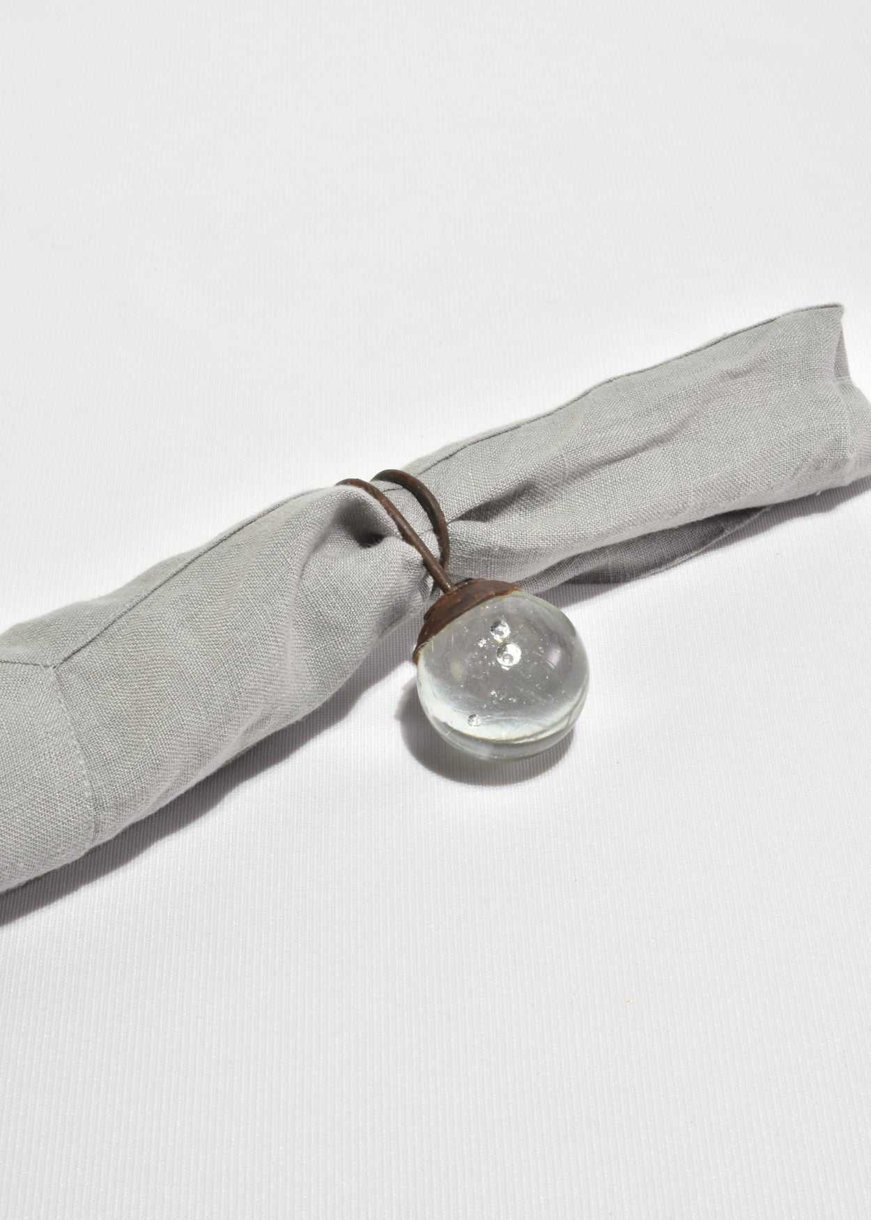 Glass Sphere Napkin Rings
