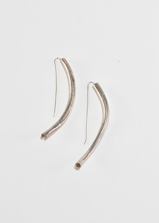 Long Sculptural Curved Earrings