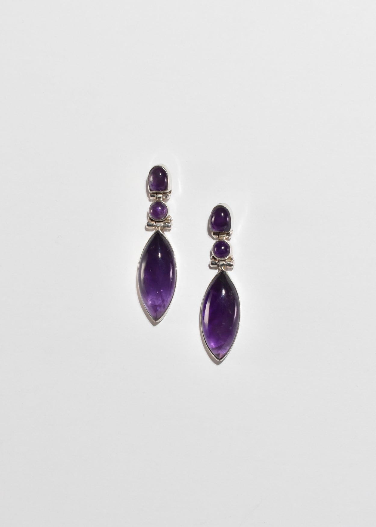 Sterling Amethyst Earrings