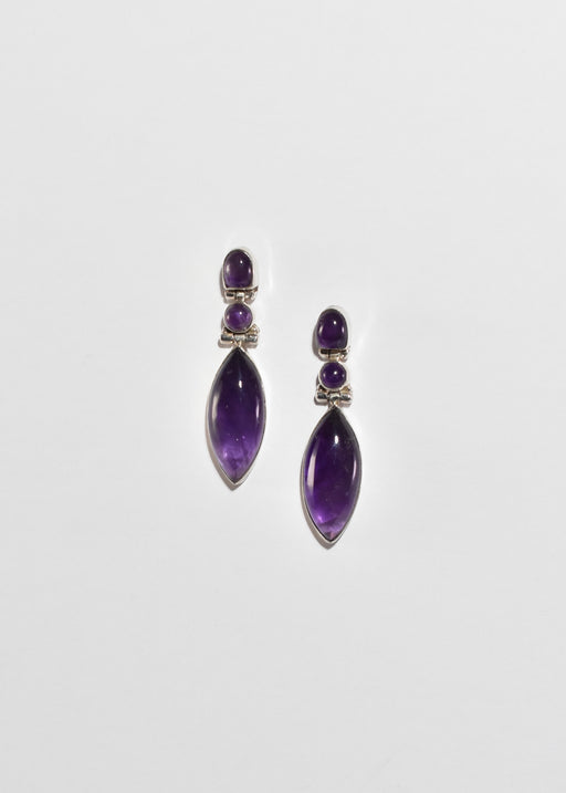 Sterling Amethyst Earrings