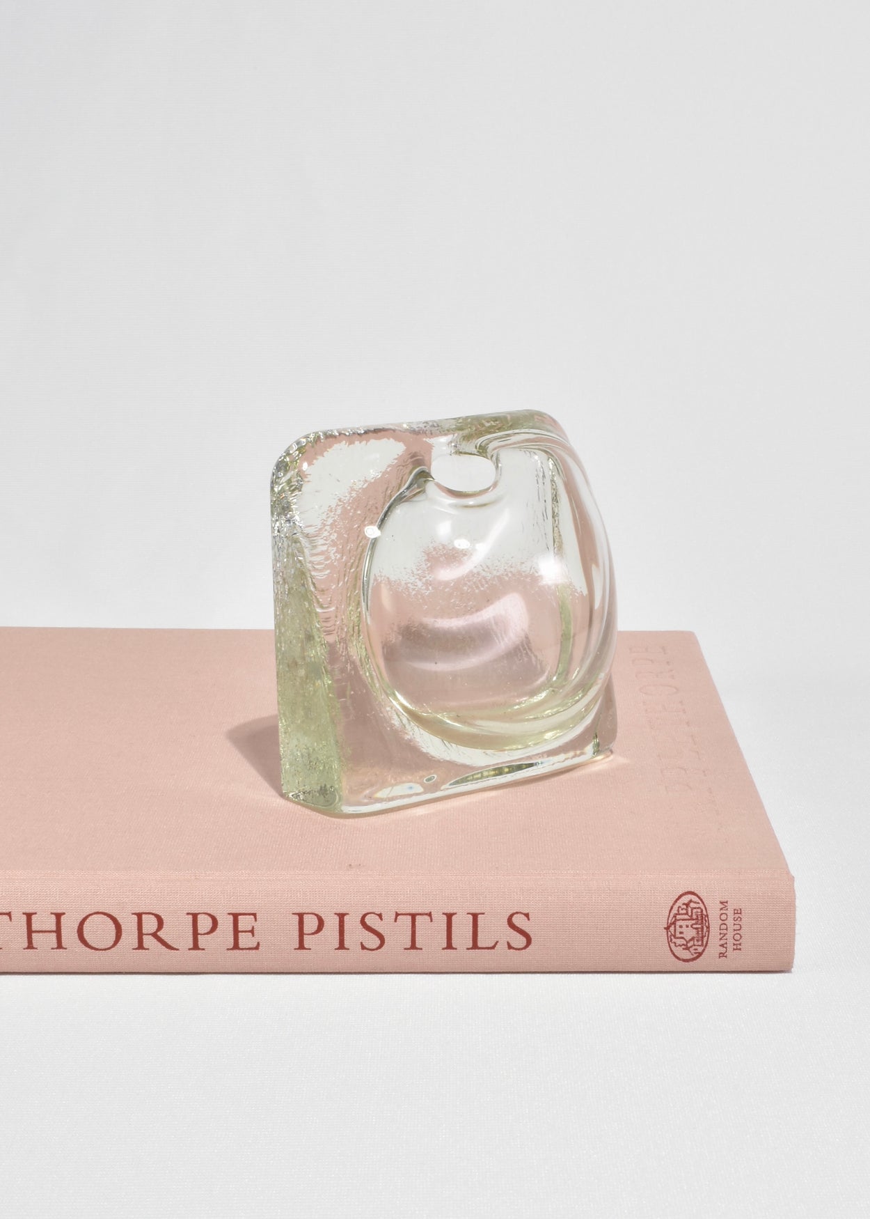Clear Glass Bookend Vases