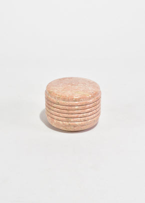 Round Pink Marble Box